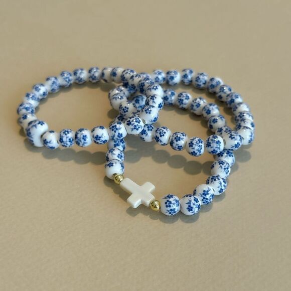 Boho cross bracelet set M991 - Picture 3 of 4